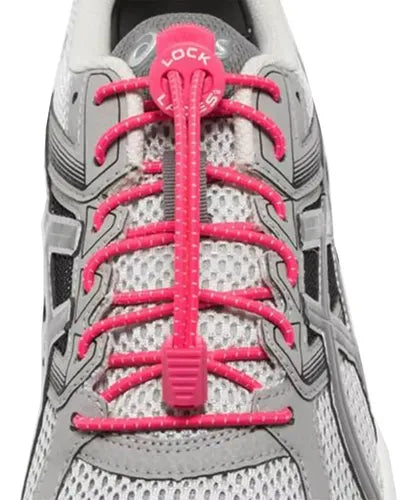 AGUJETAS LOCK LACES Unisex ROSA CORDON DE BLOQUEO OSZ