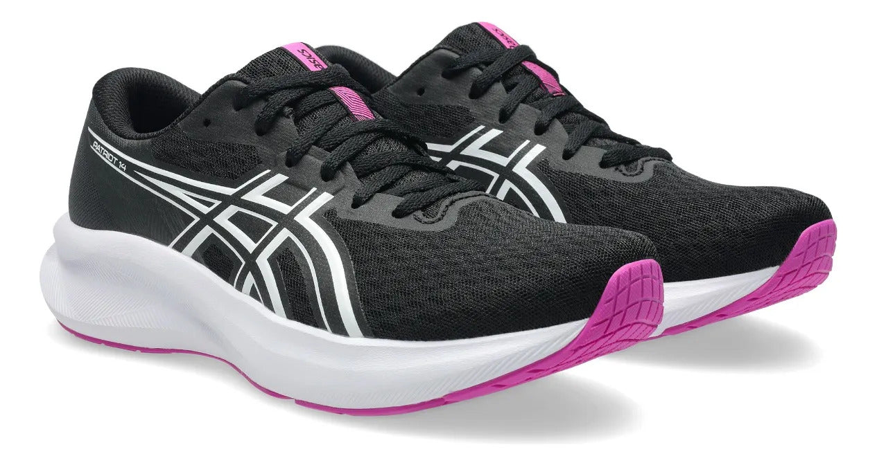 Tenis ASICS Patriot 14 Mujer Negro Running
