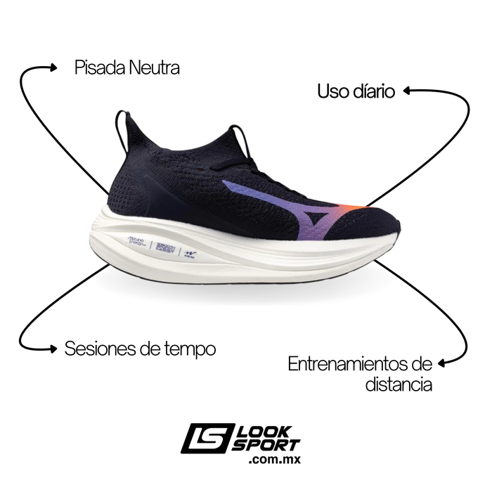 Tenis MIZUNO Neo Vista 2 Mujer Azul Running