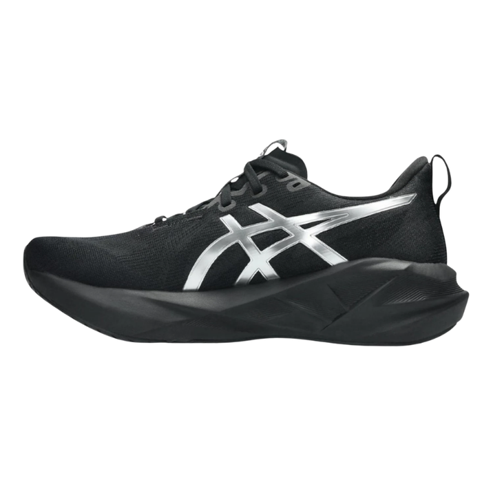 Tenis ASICS Novablast 5 Platinum Hombre Negro Running