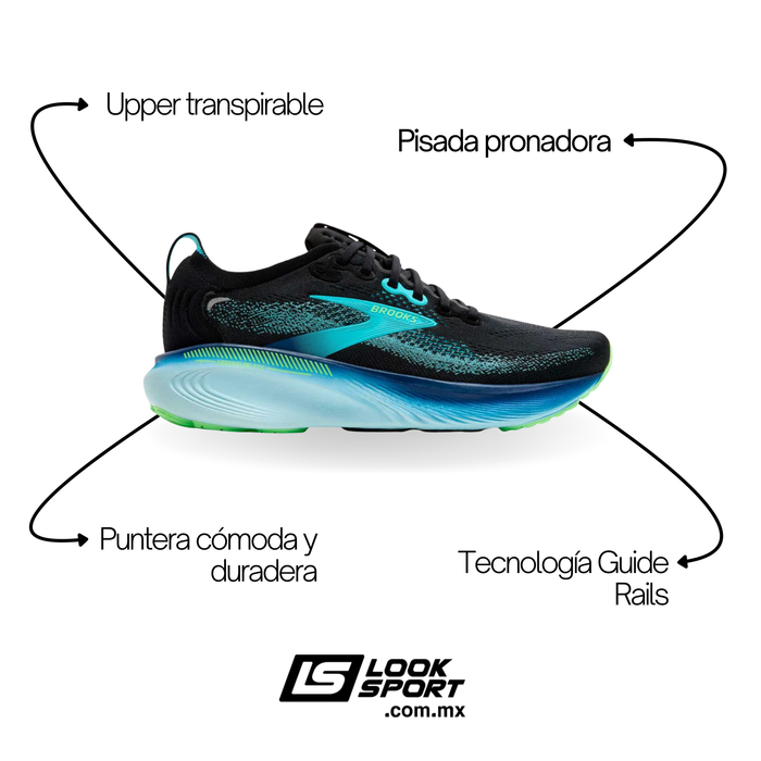Tenis BROOKS Adrenaline Gts 25 Hombre Azul Running