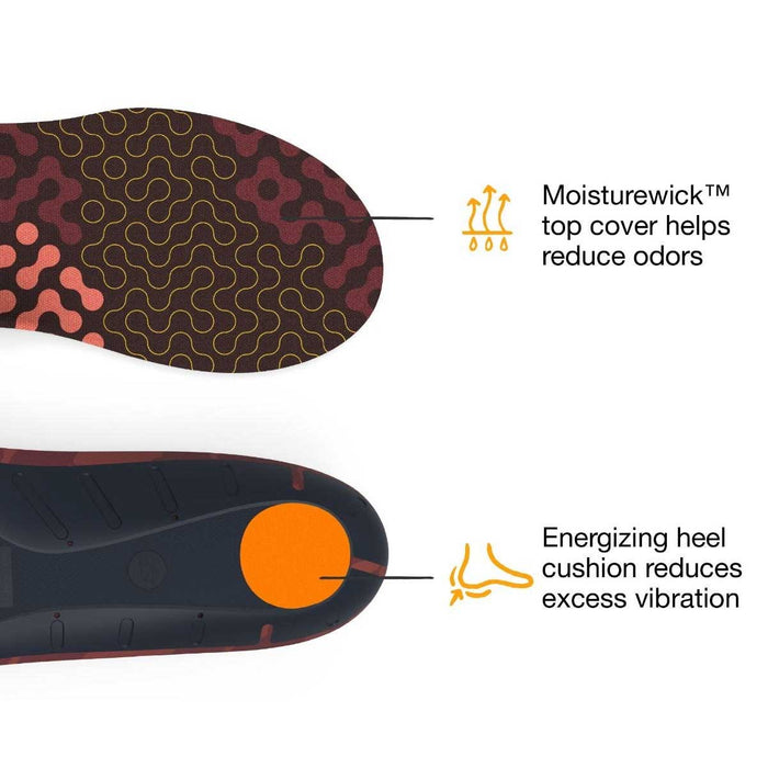 Plantillas SUPERFEET Cushion Low Unisex Rojo