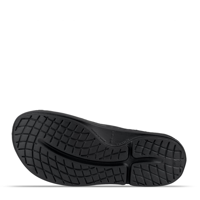 Sandalias OOFOS Unisex Negro Recuperación