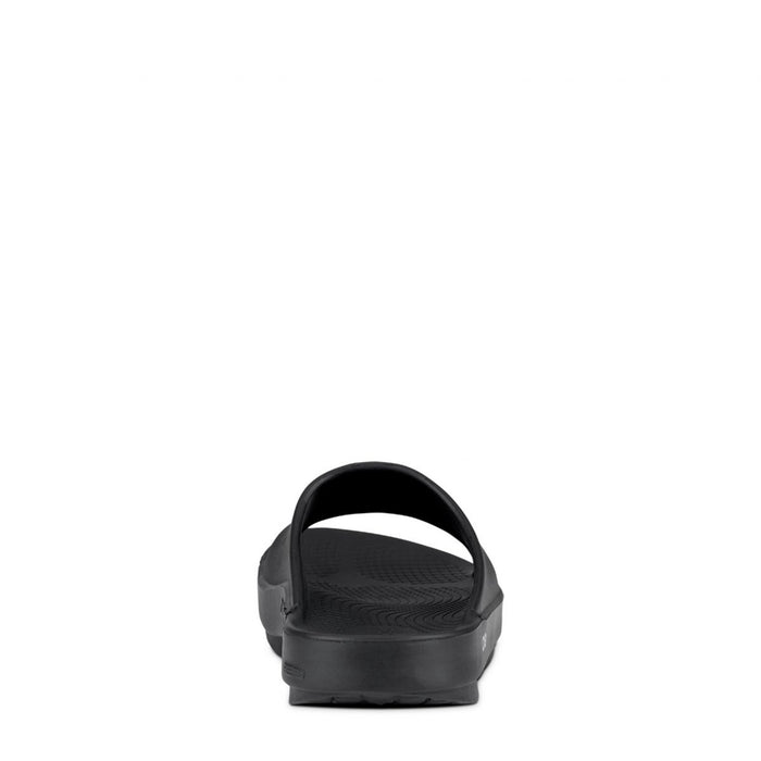Sandalias OOFOS Unisex Negro Recuperación