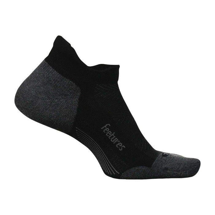 Calcetas FEETURES Elite Max Cushion No Show Tab Unisex Negro Running