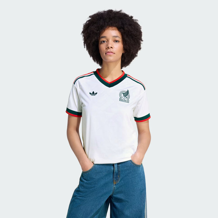 Jersey ADIDAS de Fútbol Visitante de la Selección Nacional de México 26 Mujer Blanco