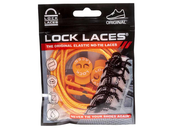 AGUJETAS LOCK LACES Unisex NARANJA CORDON DE BLOQUEO OSZ