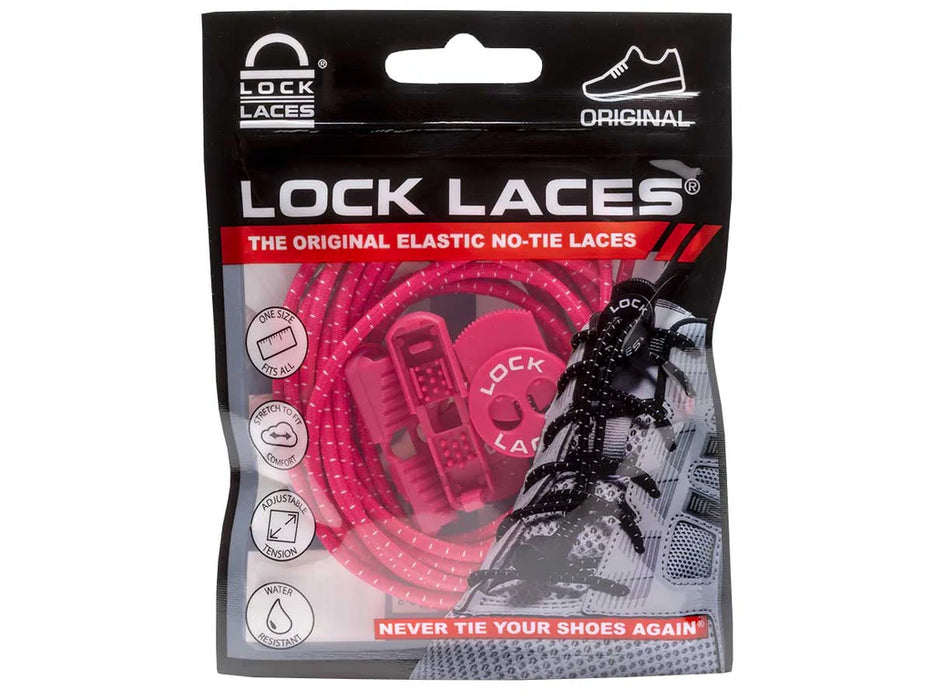 AGUJETAS LOCK LACES Unisex ROSA CORDON DE BLOQUEO OSZ