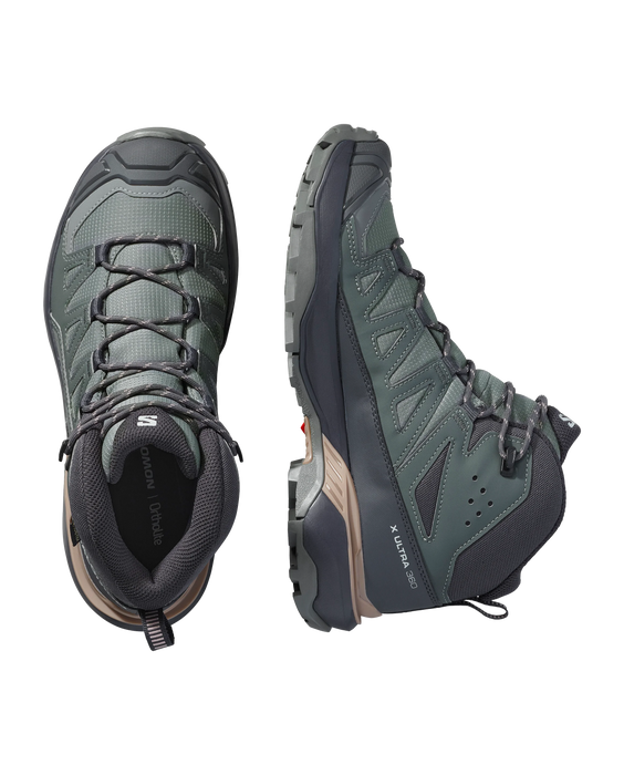Botas SALOMON X Ultra 360 Mid Gtx Mujer Verde Trail
