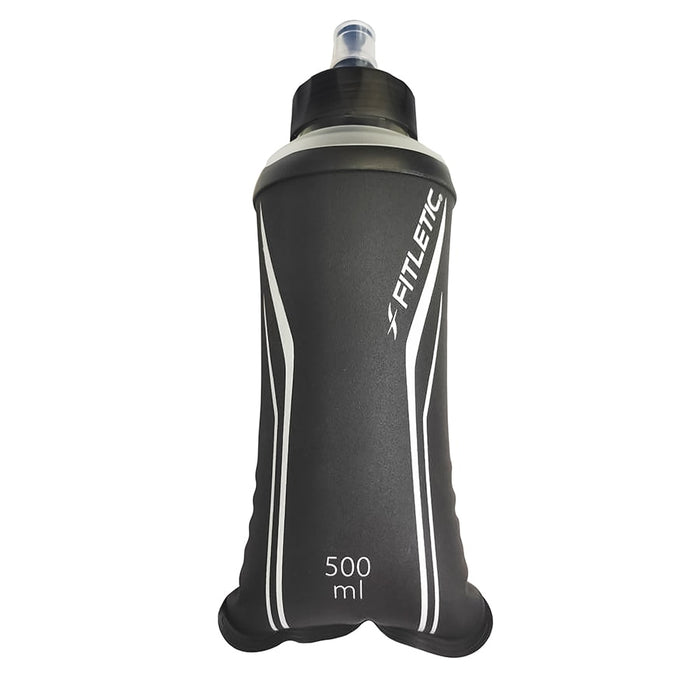 Botella FITLETIC Soft Flask Unisex Negro Running