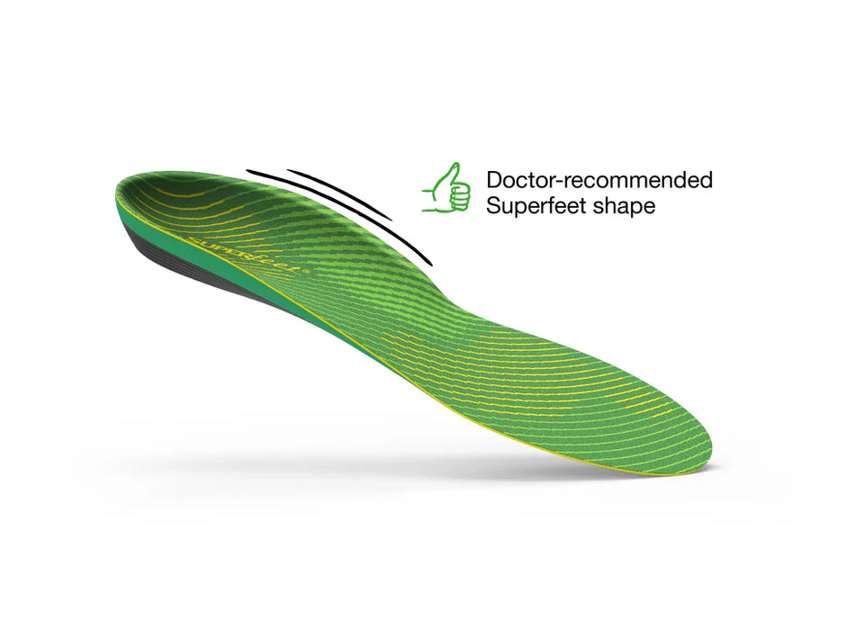 Plantillas SUPERFEET Support High Arch Unisex Verde