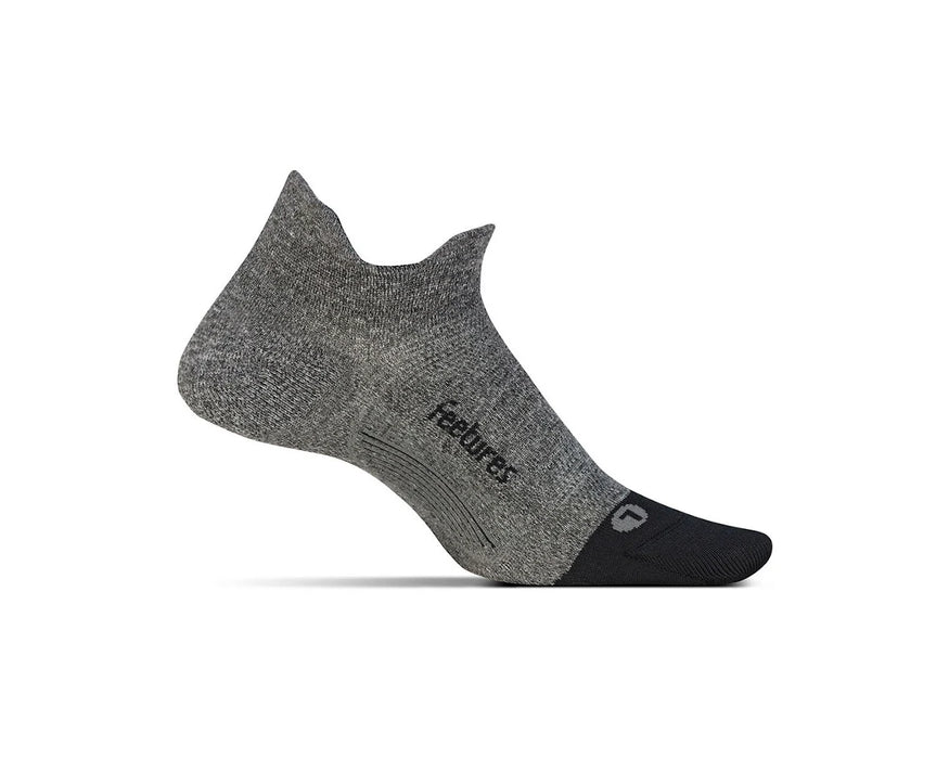 Calcetas FEETURES Elite Ultra Light No Show Tab Unisex Gris Running